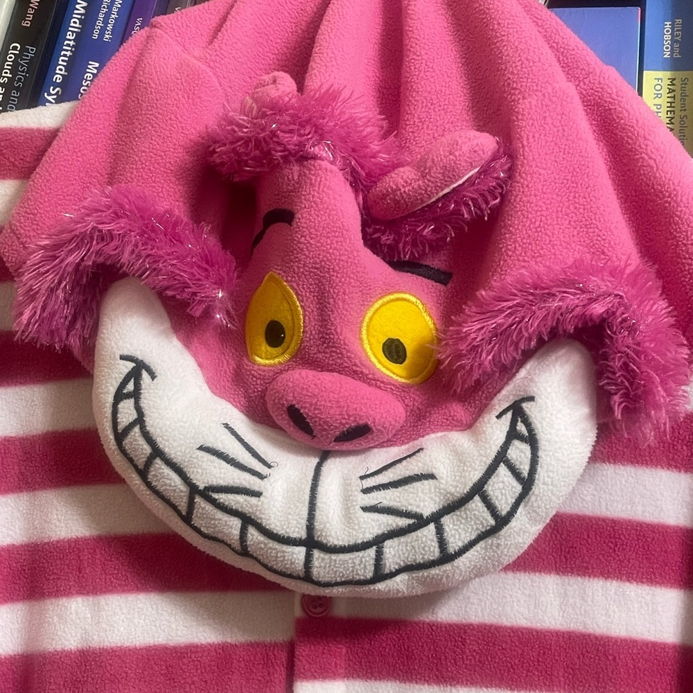 Pink Cheshire Cat Pajama Set Onesie Largr - Picture 5 of 7